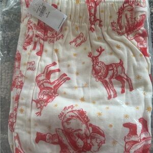 Old Navy Kids' Festive Red and White Pajama Pants